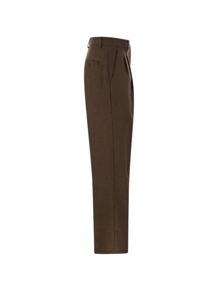 Pantaloni Weekend Max Mara de lână maro