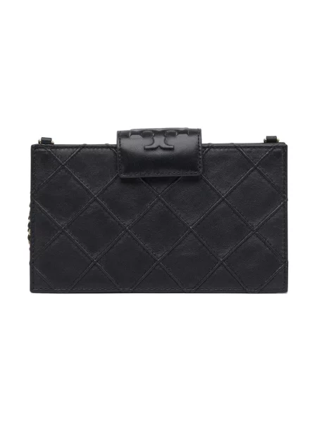 Tory Burch torebka skórzana Fleming czarny