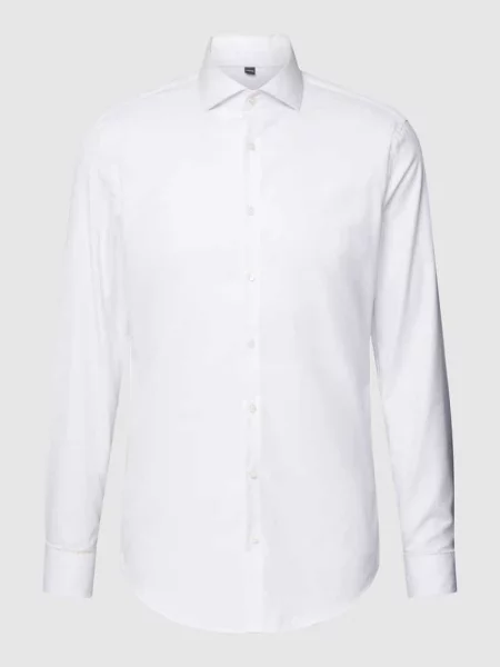 Koszula biznesowa o kroju slim fit z diagonalu Jake*s biała