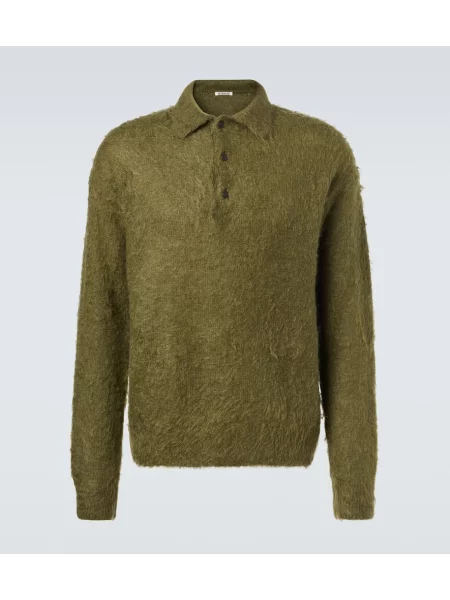 Pulover Auralee de lână verde