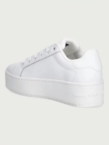 Tommy Jeans TJW FLATFORM SNEAKER маратонки дамски от кожа бяло