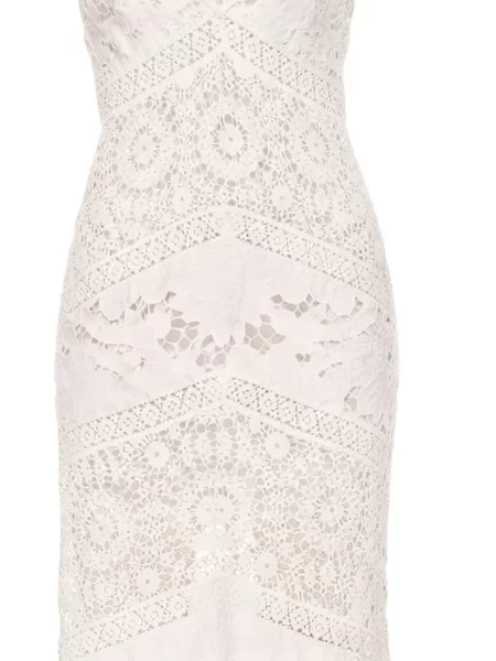 Croșetat rochie Loveshackfancy de costum alb