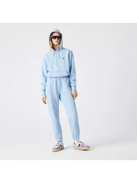 Lacoste Spodnie Dresowe Z Mieszanki Bawełny niebieskie