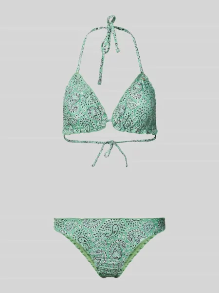 Zestaw bikini we wzór na całej powierzchni model LIZ' Shiwi zielone