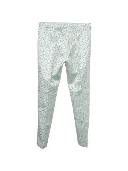 Pantaloni Max Mara cu model floral din jacard conici