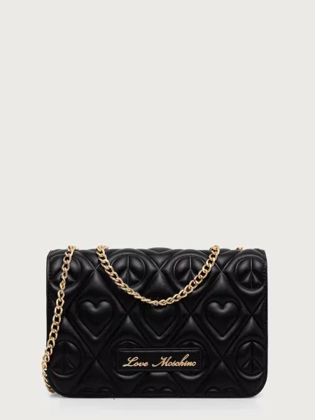Love Moschino geantă pentru femei cu imitație de piele negru