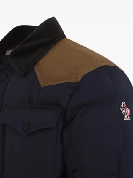 Matlasat geacă cu puf Moncler Grenoble albastru