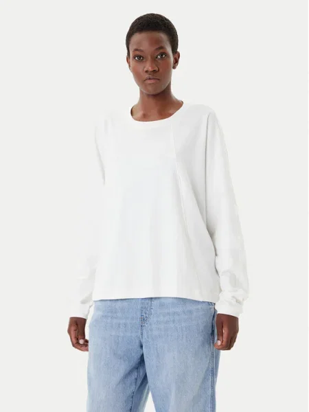 G-Star Raw Блуза Бял Oversize бежово