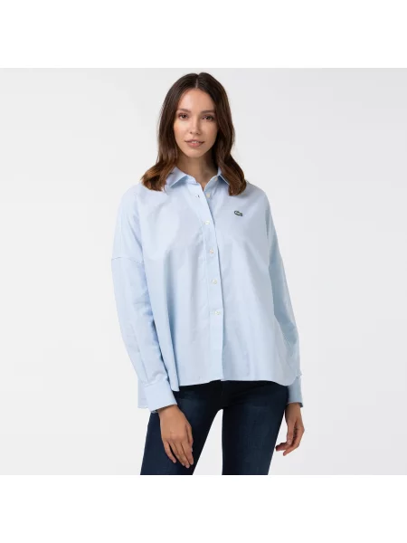 Рубашка Lacoste.com синяя