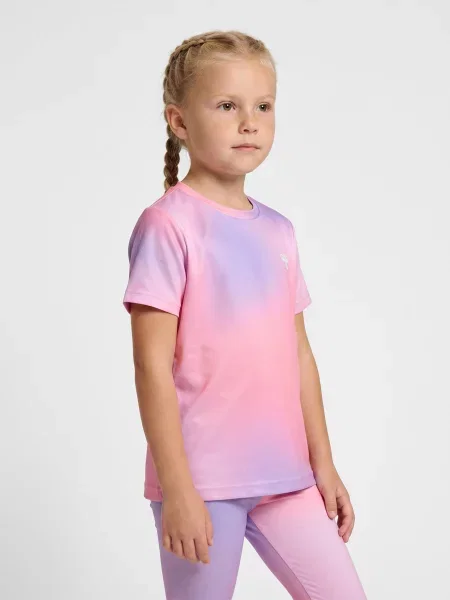 Koszulka dla dziewczynki Hummel Gradient Gym różowa