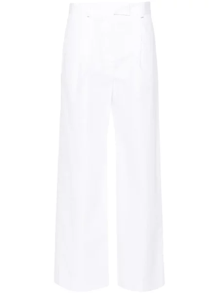 Spodnie Modes Garments popelinowe białe