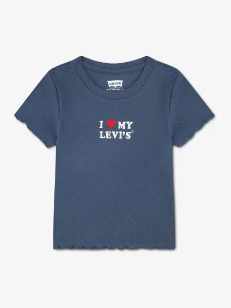 Levi's Kids Tricou albastru închis / roșu alb