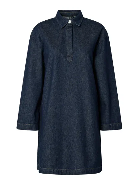 PIECES Rochie tip bluză PCKenya închis albastru