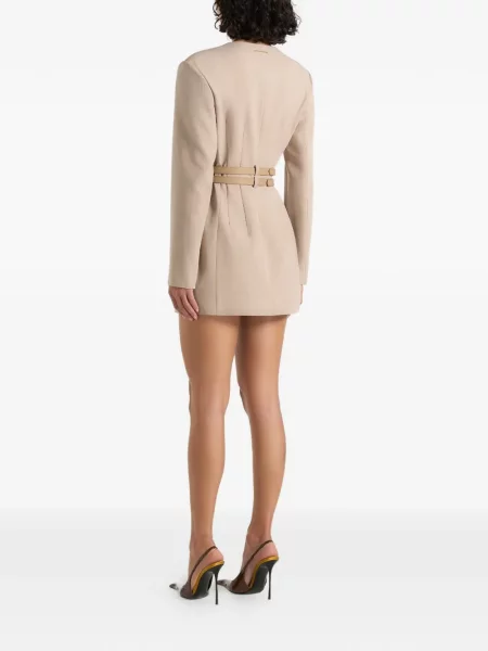 Cu centură rochie Manière De Voir cu două rânduri de nasturi