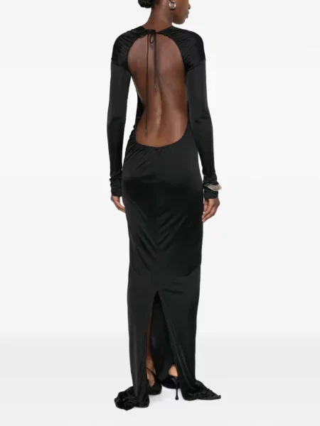 Lung rochie maxi Petar Petrov negru