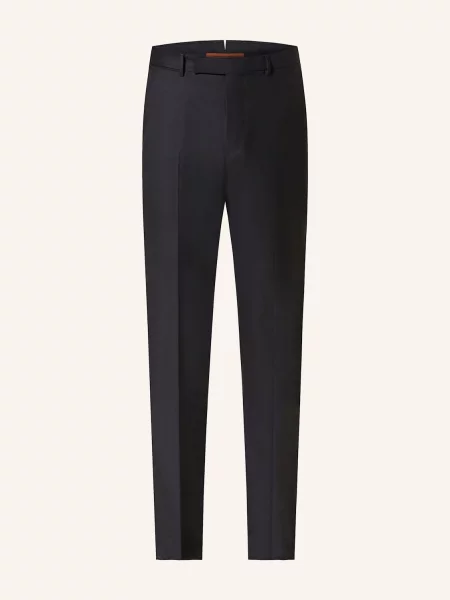 Zegna Spodnie Regular Fit blau granatowe