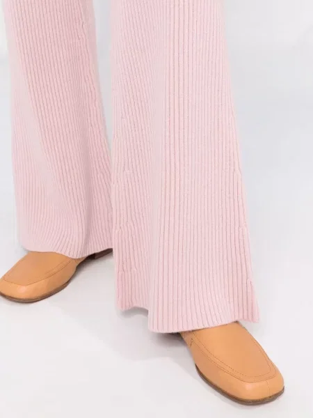 Pantaloni Alberta Ferretti evazate roz