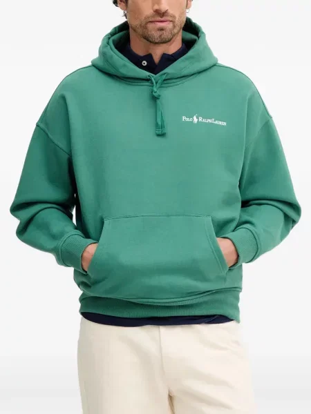 Tricou polo Polo Ralph Lauren cu autograf cu decolteu în V roșu