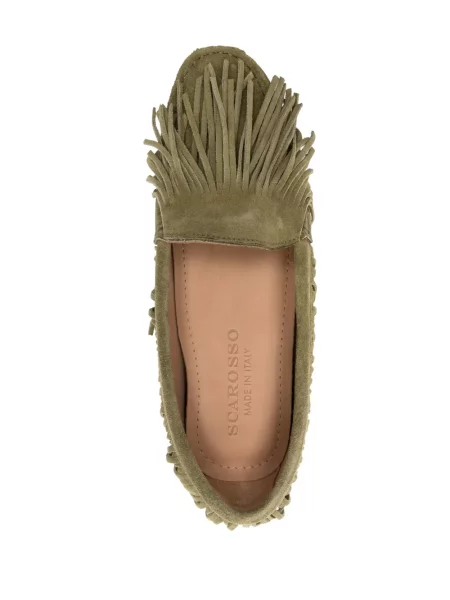 Loafers Scarosso σουέντ πράσινο