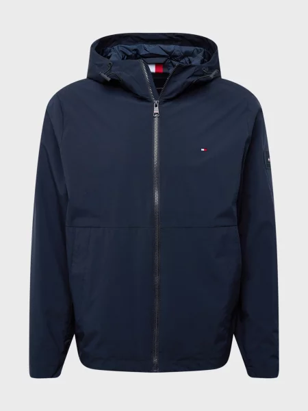 Куртка Tommy Hilfiger с капюшоном синяя