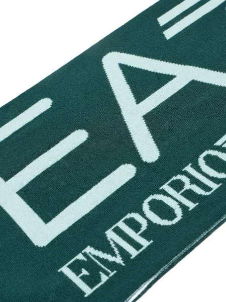 Fular Ea7 Emporio Armani cu autograf verde