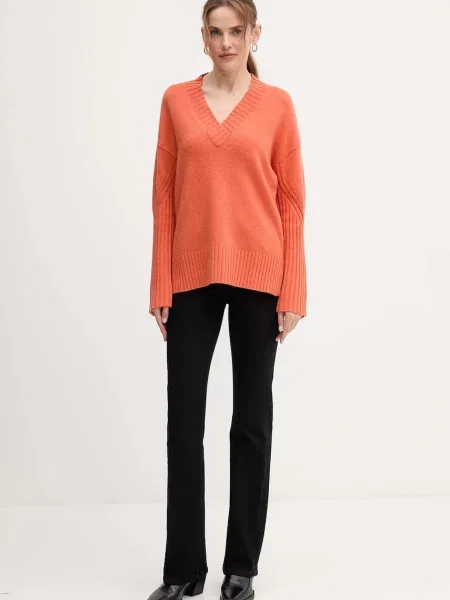 Светр із додаванням вовни United Colors of Benetton помаранчевий