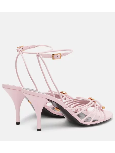 Sandale Versace din piele roz