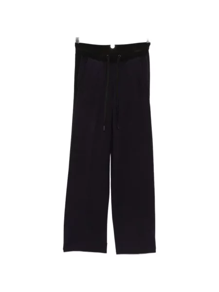 Pantaloni Elisabetta Franchi alergare cu autograf cu cordon albastru
