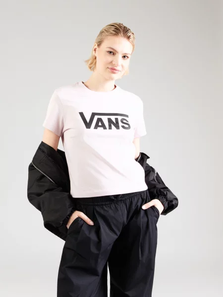VANS Tričko Flying V pastelovo ružová čierna