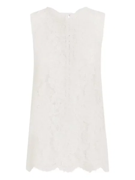 Top Dolce & Gabbana din dantelă alb