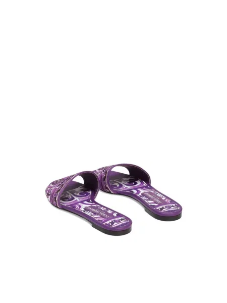 Klapki Dolce And Gabbana fioletowe