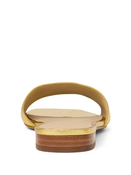 Кожени мюли Lauren Ralph Lauren бродирани без ток