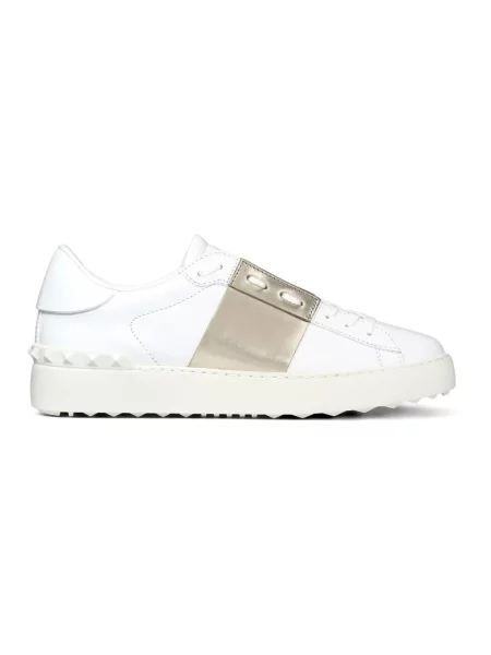 Lniane sneakersy Valentino Open białe