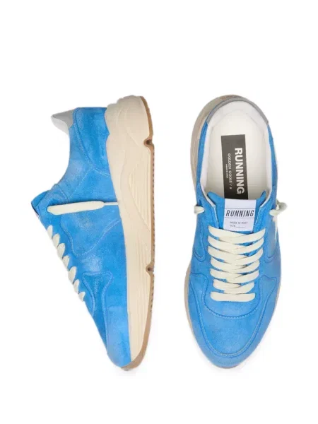 Zomšinės bėgimas bėgimo bateliai Golden Goose Running Sole balta