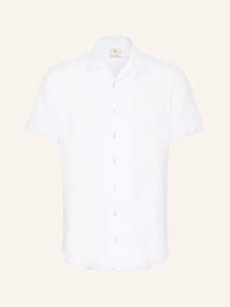 Q1 Manufaktur Koszula Wypoczynkowa Olly Slim Relaxed Fit Z Lnu weiss biała