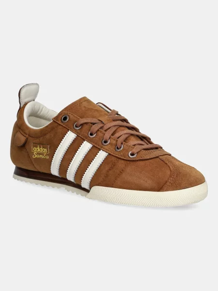 Σουέτ αθλητικά παπούτσια adidas Originals Samba καφέ