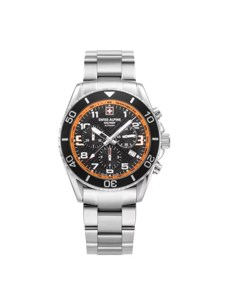 Lniany zegarek Swiss Alpine Military szary