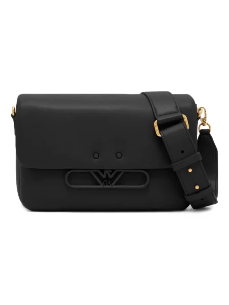 Torebka crossbody Emporio Armani skórzana czarna