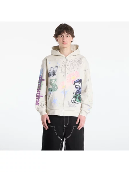 Суитшърт RIPNDIP Goosebumps Zip Hoodie Bone S