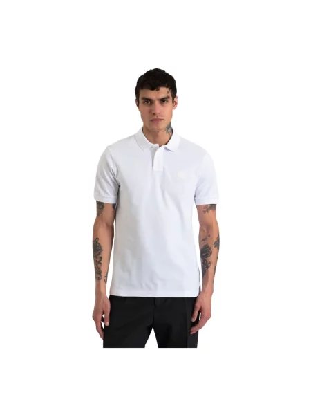 Boss Koszulka Polo Z Piki Passenger Slim Fit blau biała