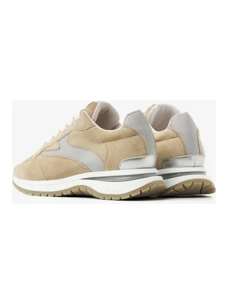 Sneakersy Via Vai skórzane beżowe