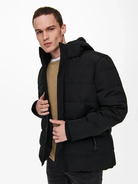 Only & Sons Geacă de iarnă Cayson' negru