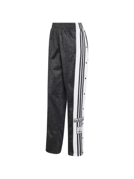 Pantaloni Adidas cu imagine cu model leopard alergare galben