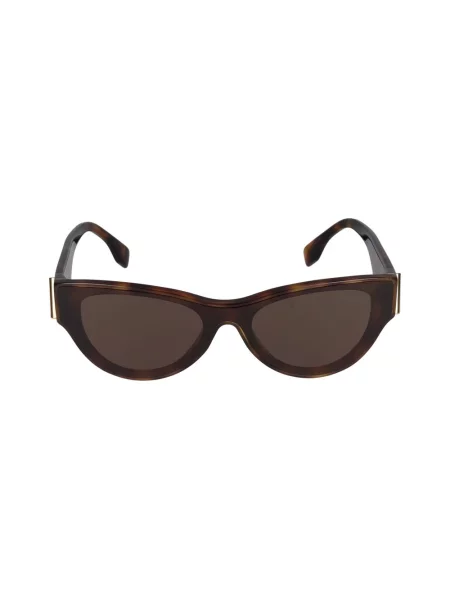Wielobarwność okulary przeciwsłoneczne Fendi eleganckie brązowe