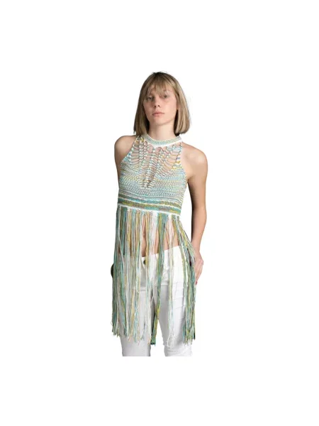 Top M Missoni o krotszym kroju zielony