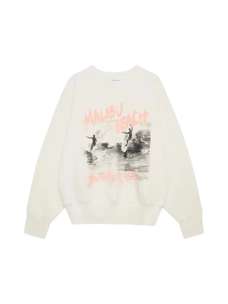 Bluza z kapturem Anine Bing z kapturem biała