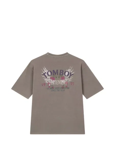 Tricou Tomboy cu imagine gri