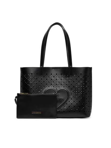 LOVE MOSCHINO Ročna torba črna