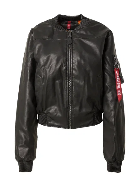 ALPHA INDUSTRIES Geacă de primăvară-toamnă FL' negru