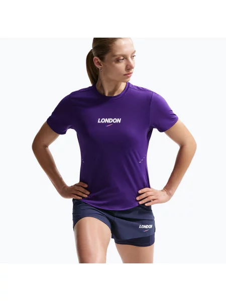 Tricou de alergare pentru femei Nike Swift London Dri-Fit court purple violet